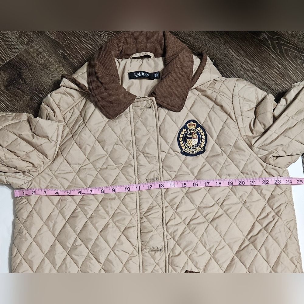 Lauren Ralph Embroidered Quilted Hooded Jacket Size:XL  NWT - Picture 10 of 11